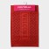 Rug of the hazardous muddy share "Welcome. Bricks ", 40.5 × 60.5 cm, red color