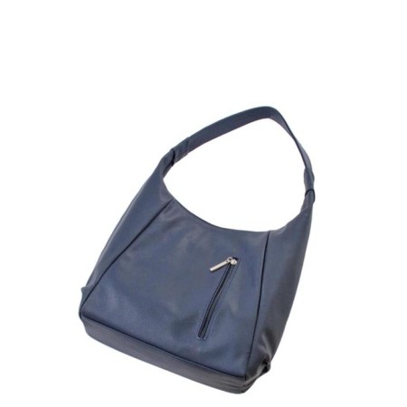 Bag bag claim. Kozh, lightning department, blue color 27x10x35cm-1
