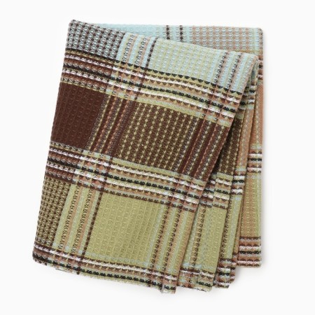 Ethel Plaid towel, col. Blue, 38x63 cm, 100% HL-3