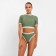 Separate Minaku swimsuit with top, color green, size 46