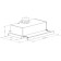 Lex Hubble 2m 600, built -in, 1000 m3/h, 2 speeds, 60 cm, silver