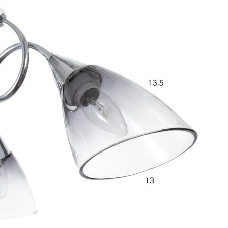 Chandelier "Marianna" 3he27 40w Black 69x69x32.5cm Bayerlux-5