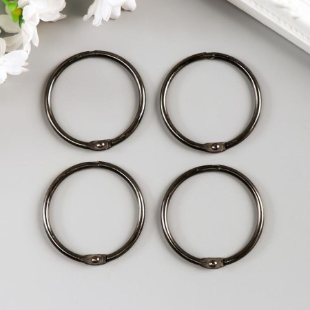 Rings for the album "needlework" KDA-045/1 (4 pcs) 4.5 cm, metallic-2