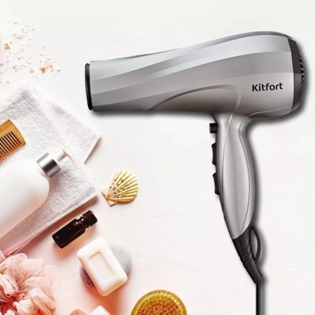 Feng KitFort KT-3229, 2400 W, 2 speeds, 3 temperature conditions, silver-black-2