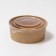 Craft salad bowl, with a plastic lid, 1100 ml