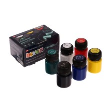 Acrylic paint, set of 6 colors x 20 ml, ZHK Decola, glossy, 2941024