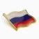 Значок "Флаг РФ" с эмалью, 2 см