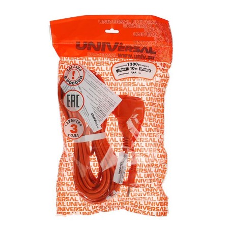 Удлинитель в бухте UNIVersal УШ-6, 10 м, 6 А, ПВС 2x0.75, IP-54-2