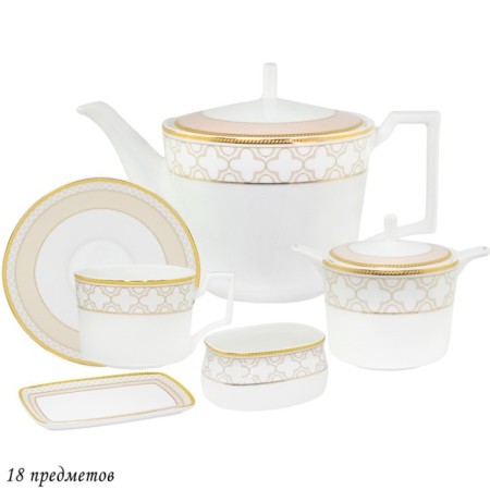 Tea Service of 18 Lenardi items