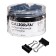A set of paper clamps 25 mm, 48 pieces, in a plastic tube, black