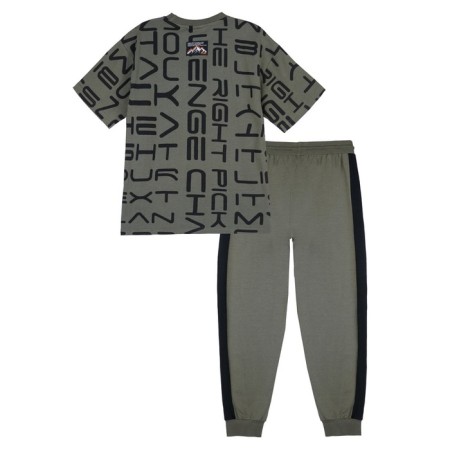 Set for a boy: T -shirt, trousers, height 140 cm-6