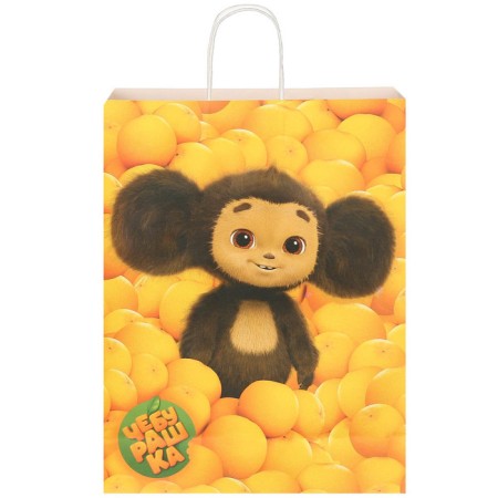 Gift package, 31x40x11.5 cm, craft, packaging, Cheburashka-4