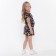 Overalls for girls, black color, height 110