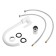 Kitchen mixer Zein Z2504, single -leaf, 40 mm cartridge, stainless steel, white
