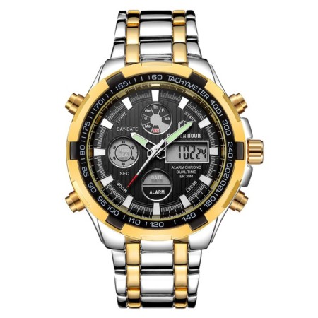 Electronic watch watches, D-3.7 cm, with an alarm clock, calendar, backlight, 1 atm
