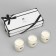 A set of aromatic candles "Aroma Candle", an orange flower, 3 pcs