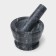 Stupa with a pestle Magistro "Marble", 10.5 × 7 cm, stone, black color