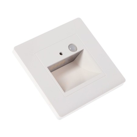 Built-in lamp, for the stairs, engine sensor, 1.5 watts, 60 lm, 3000k, 220V, T-white. Svet