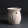 Aroma lamp ceramics "Foliage" White 8.9x8.9x9.3 cm