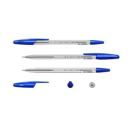 Ballpoint handle Erichkrause R-301 Classic Stick, Node 1.0 mm, bluebells, Blue Line length 2000 meters, barcode on the handle-2