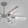 Ceiling Lamp EUROSVET TROMPETA 70144/6, E14, 6x60W, 740x740x310 mm, chromium color