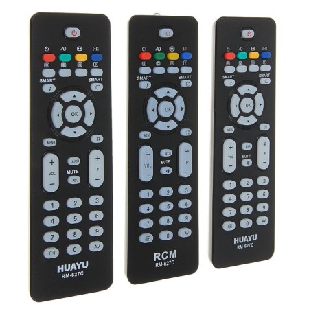 Remote control Huayu RM-627C, for TV Philips, universal, black