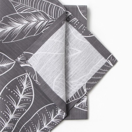 A set of napkins with decorative rings Ethel Eide 40x40 cm - 4 pcs, 100% HL, reps-6