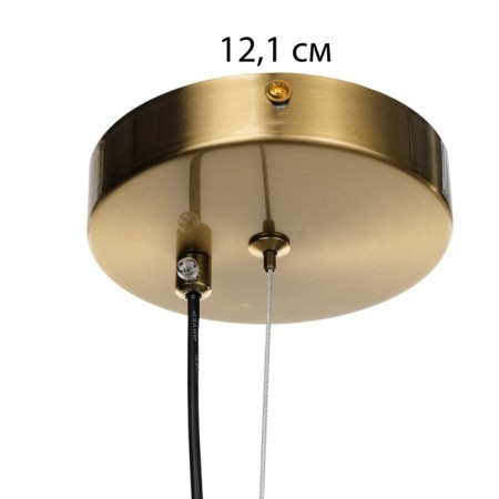 Chandelier "Molecule" 8xg9 brass 73x73x150 cm-9
