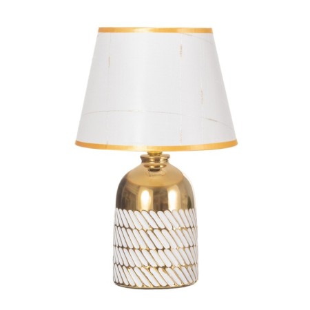 Table lamp "Laura" 1x40W E14 white/gold 22x22x36cm-5