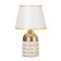 Table lamp "Laura" 1x40W E14 white/gold 22x22x36cm