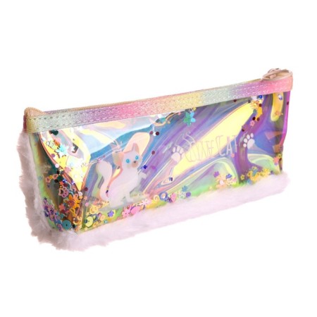 School pencil case with a zipper "cat", mix-6