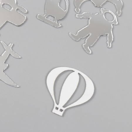 Decor for creativity plastic mirror "air transport" set 6 pcs-2