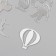 Decor for creativity plastic mirror "air transport" set 6 pcs