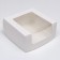 Confectionery packaging with a window, white, 23.5 x 23.5 x 11.5 cm