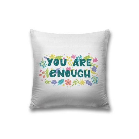 Decorative pillowcase “You are enough”, on a zipper, size 45x45 cm