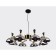 Ambrella Light Traditional, 8x40W E27 chandelier, Black gold color
