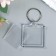 Harvesting keychain square set 2 parts (insert 32x32 mm) 3.9x3.9 cm