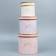 Set of hats 3 in 1, gift packaging, “marble”, 13 x 13 - 18 x 18 cm