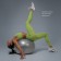 Sports legins sculpt, rr s, green color
