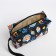 Cosmetic bag with lightning, black color