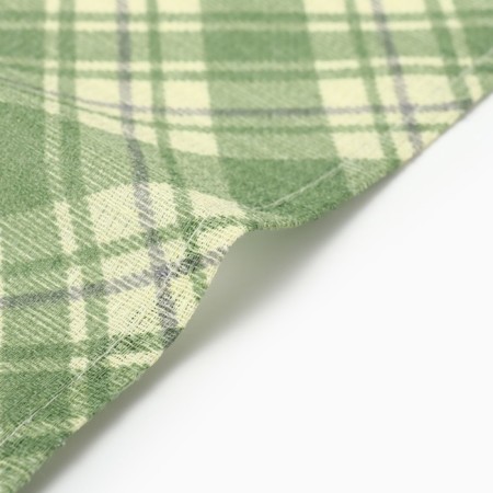 35x60cm Scottish towel green 758-1p, waffle, 120 g/m, HL100%-3