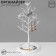 Stand for jewelry "Birds on a tree", 16 × 16 × 31.7 cm, white color