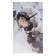 Carty clock is wall-mounted, interior "marble", 35 x 60 cm, on canvas, silent