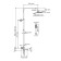 Show system Wasserkraft A199.069.103.087.ch Thermo, tropical shower, thermostat, chrome