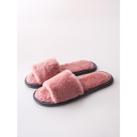 Women's slippers open nose, size 39-41, pink color-4