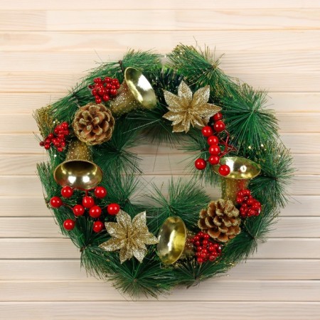 New Year's Wreath D-30 cm "New Year's bells"