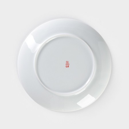 Porcelain plate "Lynx", D = 24 cm, white-3