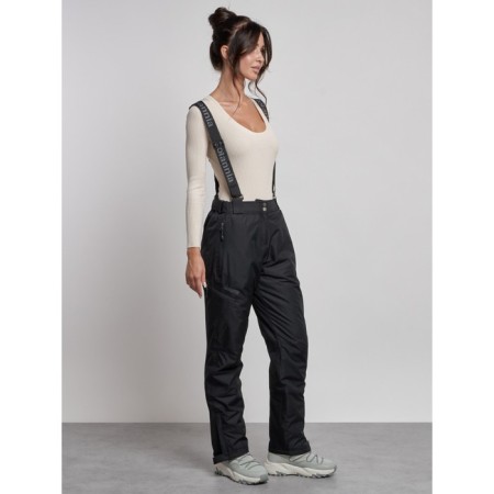 Semi -combinezone ski insulated female winter, size 48, black color-2