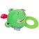 The rattle is soft with the burster "Frog", I crush me