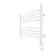 Towel electric heated Laris Olivia ChK8, 800x500 mm, 8 crossbars, right, white